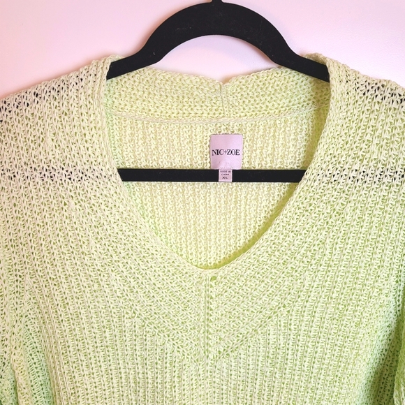 NWOT - NIC+ZOE: Women's Magnolia Stripe Sweater - Picture 5 of 12